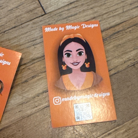 Halloween pillsbury cookie earrings ghost and pumpkin cookie - sterling silver - Picture 6 of 8